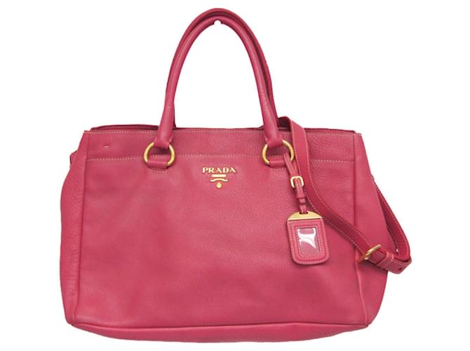 Tote Prada Pink Leather  ref.1236951