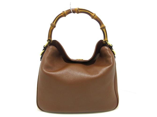 Gucci Diana Brown Leather  ref.1237012