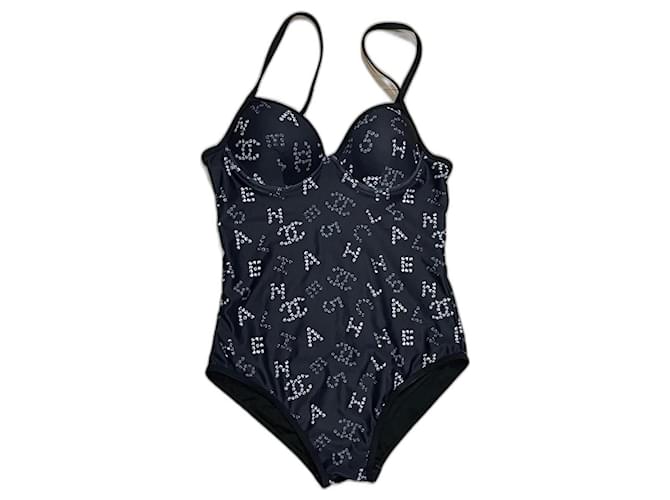 Chanel Swimwear Black Cotton Elastane  ref.1237047