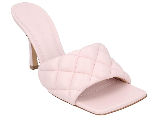 Bottega Veneta Padded Mule Pink Leather  ref.1237143