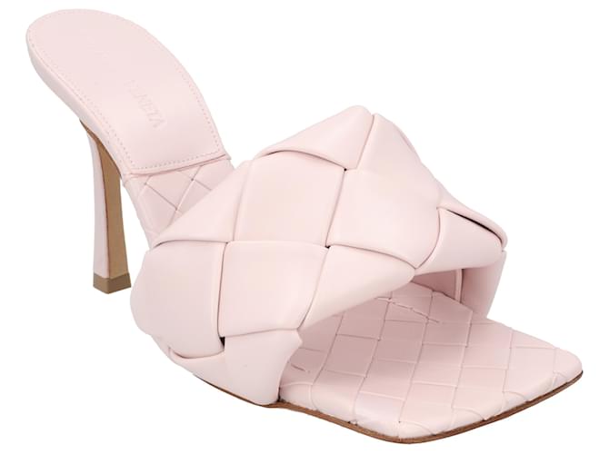 Bottega Veneta Lido Mule Pink Leather  ref.1237163