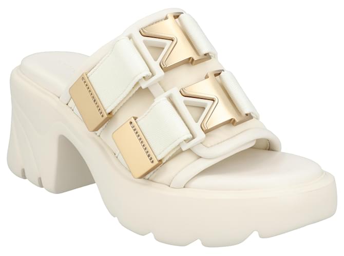 Bottega Veneta Mulo Flash Bianco Crudo Pelle  ref.1237231