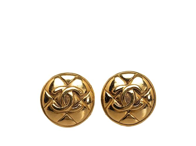 Autre Marque CC Quilted Clip On Earrings  ref.1237261