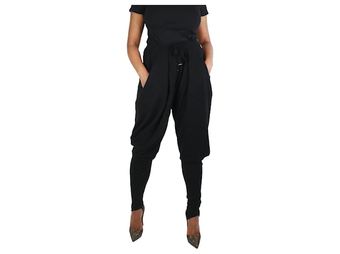 Louis Vuitton Black cashmere balloon trousers - size L  ref.1237417