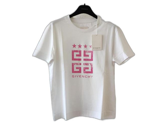 GIVENCHY T-SHIRT 4G MANICA CORTA Bianco