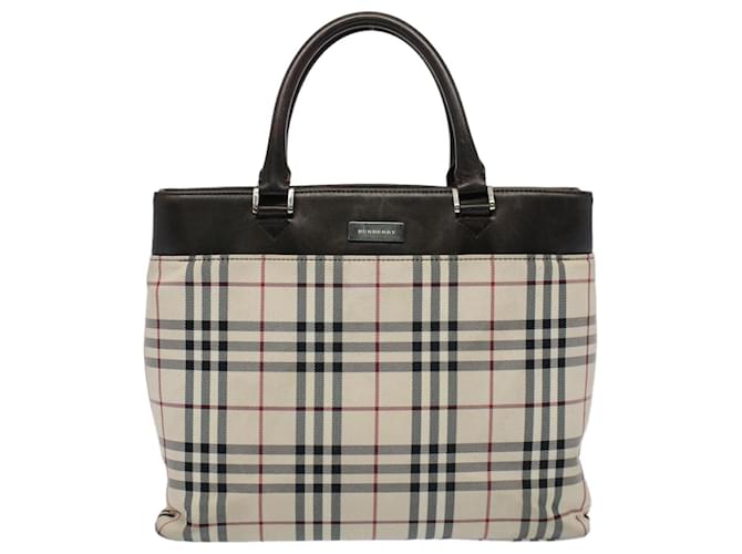 Burberry Check Link Beige Synthetic  ref.1237540