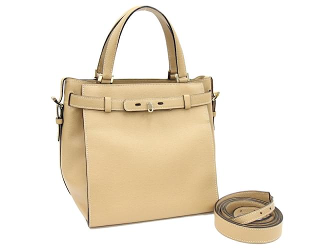 Cubo Valextra B Beige Pelle  ref.1237662