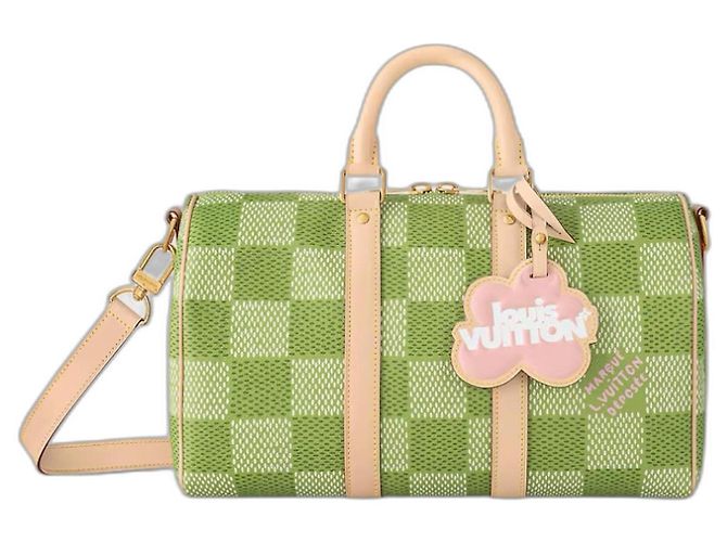 Abbesses Louis Vuitton LV Keepall 35 damier golf vert