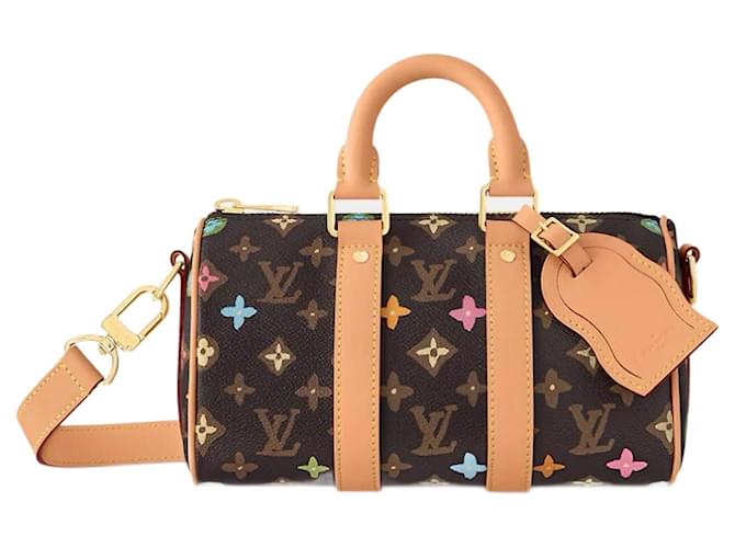 Louis Vuitton LV Keepall 25 bag Brown Cloth  ref.1237702