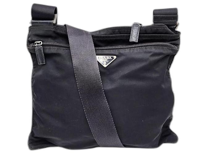 Prada Tessuto Nylon Shoulder Crossbody Bag Black  ref.1237715