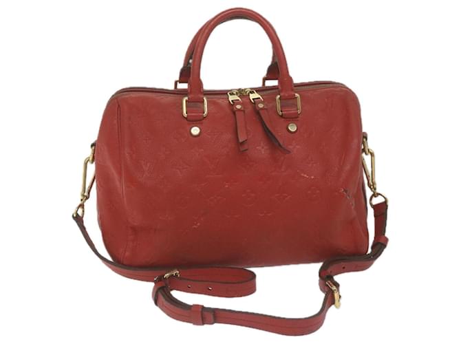 Louis Vuitton Monogram Empreinte Speedy Bandouliere 30 bag 2way Red Auth ep3113  ref.1237740