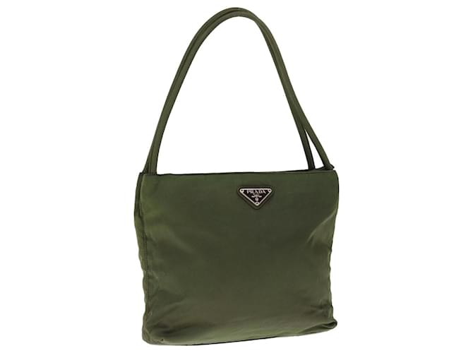 PRADA Hand Bag Nylon Green Auth 65553  ref.1237746
