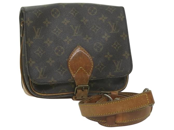 LOUIS VUITTON Monogram Cartouchiere MM Shoulder Bag M51253 LV Auth 64946 Cloth  ref.1237763