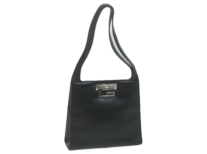 GUCCI Shoulder Bag Leather Black Auth bs11712  ref.1237829