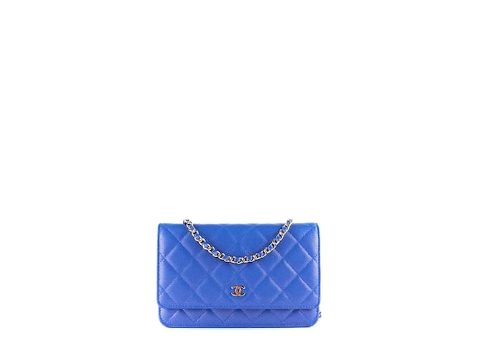 CHANEL  Handbags T.  leather Blue  ref.1237900