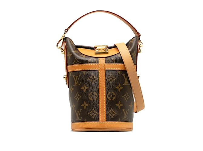 Brown Louis Vuitton Monogram Duffle Bucket Bag Leather  ref.1237917