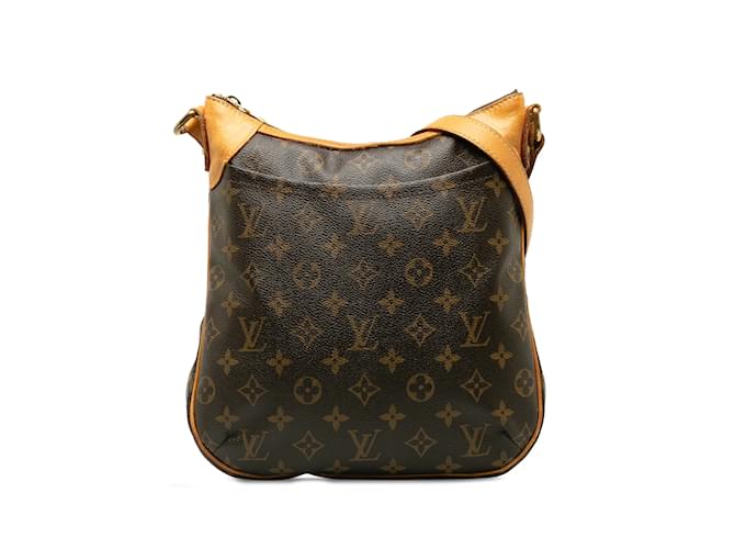 Brown Louis Vuitton Monogram Odeon MM Crossbody Bag Leather  ref.1237938