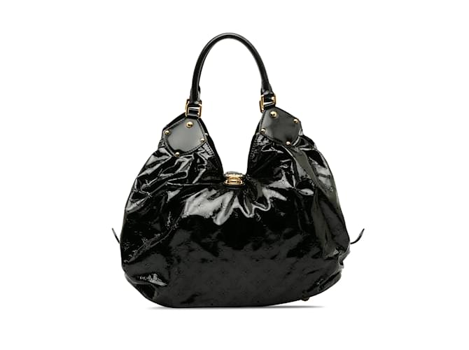Black Louis Vuitton Mahina Surya XL Hobo Bag Leather  ref.1238019