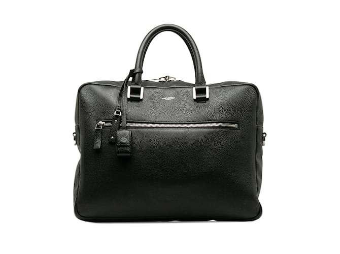 Black Saint Laurent Sac de Jour Briefcase Business Bag Leather  ref.1238026