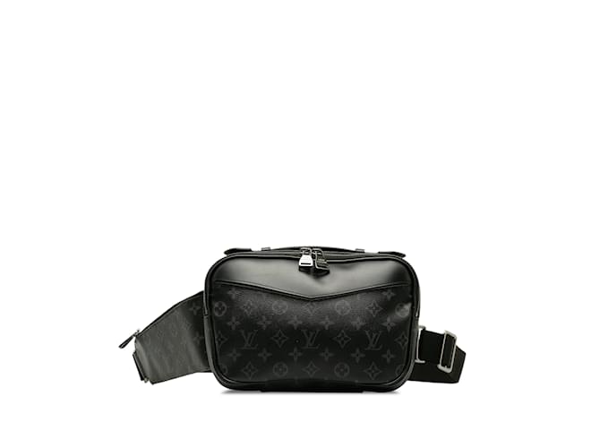 Black Louis Vuitton Monogram Eclipse Explorer Bumbag Belt Bag Leather  ref.1238033