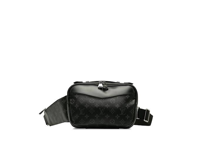 Sac banane noir Louis Vuitton Monogram Eclipse Explorer Cuir  ref.1238033