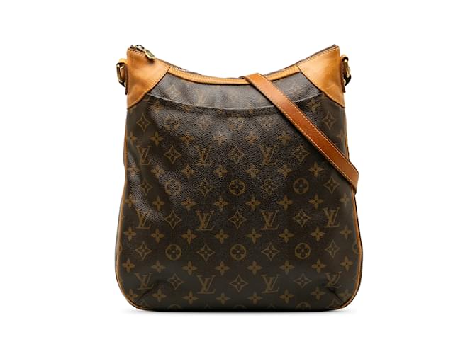 Brown Louis Vuitton Monogram Odeon MM Crossbody Bag Leather  ref.1238083