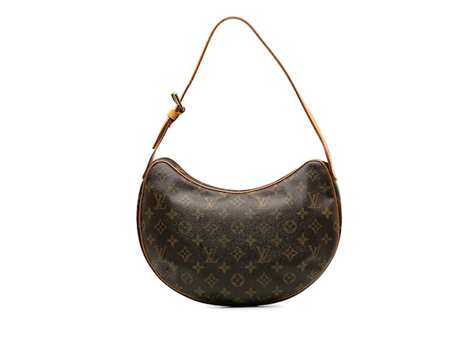 Brown Louis Vuitton Monogram Croissant MM Hobo Bag Cloth  ref.1238103