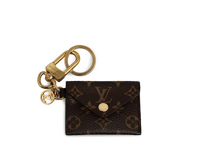 Breloque de sac et porte-clés monogramme Kirigami marron Louis Vuitton Toile  ref.1238104