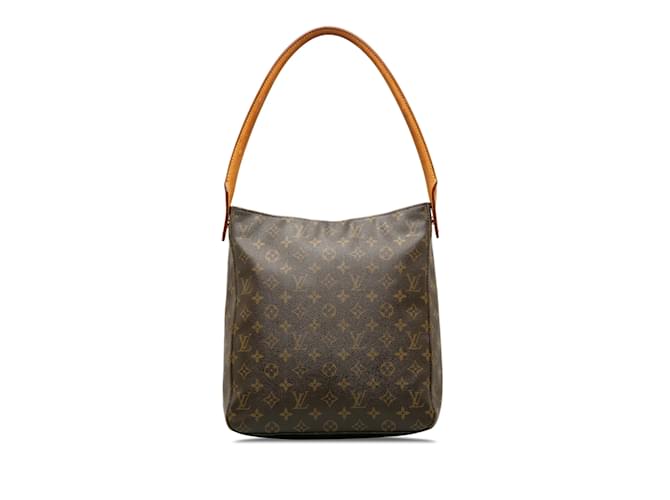 Brown Louis Vuitton Monogram Looping GM Shoulder Bag Leather  ref.1238118