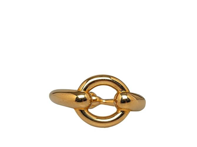Ring Hermès Anello sciarpa Hermes Mors in oro D'oro Oro giallo  ref.1238124