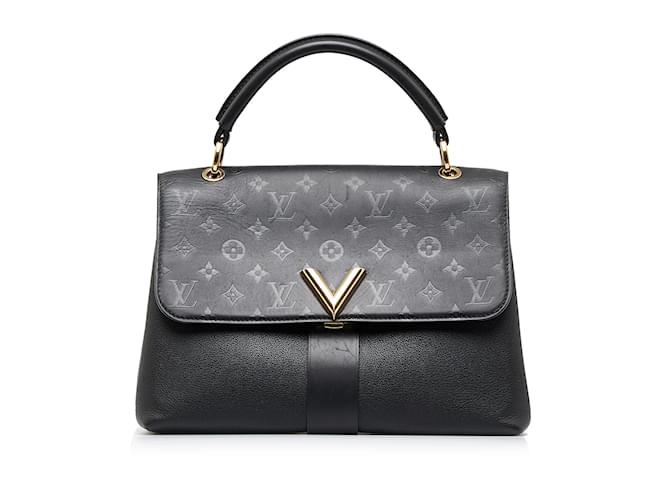 Black Louis Vuitton Monogram Very One Handle Satchel Leather  ref.1238141