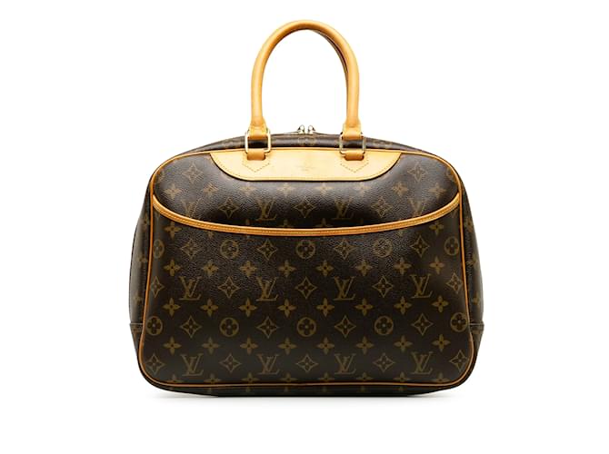 Braune Louis Vuitton-Monogramm-Deauville-Handtasche Leder  ref.1238173