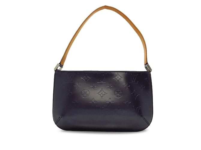 Blue Louis Vuitton Monogram Mat Fowler Baguette Leather  ref.1238230