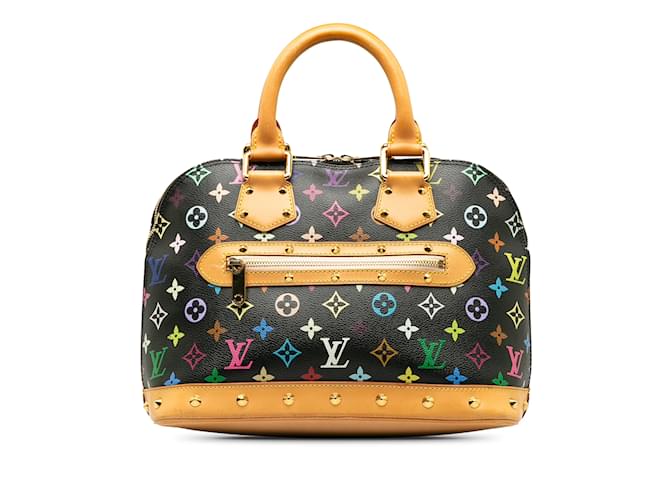 Schwarze Alma PM-Handtasche mit mehrfarbigem Louis Vuitton-Monogramm Leinwand  ref.1238325