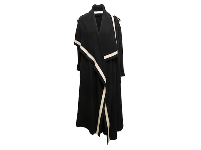 Black & White Alexander McQueen Wool Longline Cardigan Size US M  ref.1238327