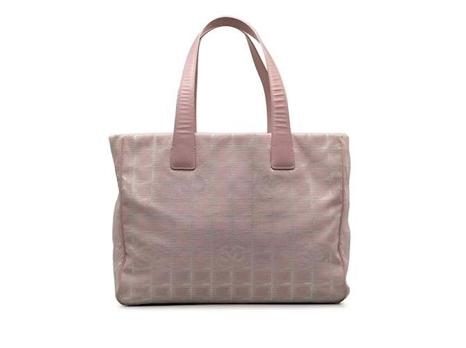 Cabas rose Chanel New Travel Line Cuir  ref.1238365