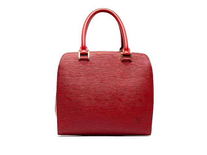 Bolsa Louis Vuitton Epi Pont Neuf Vermelha Vermelho Couro  ref.1238371