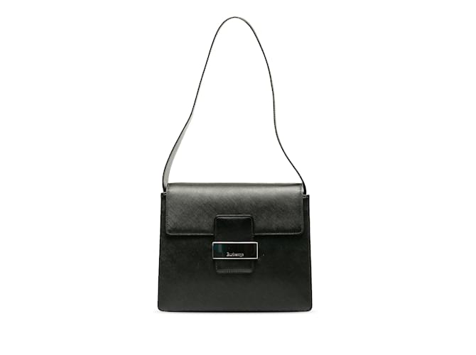 Black Burberry Leather Shoulder Bag  ref.1238376