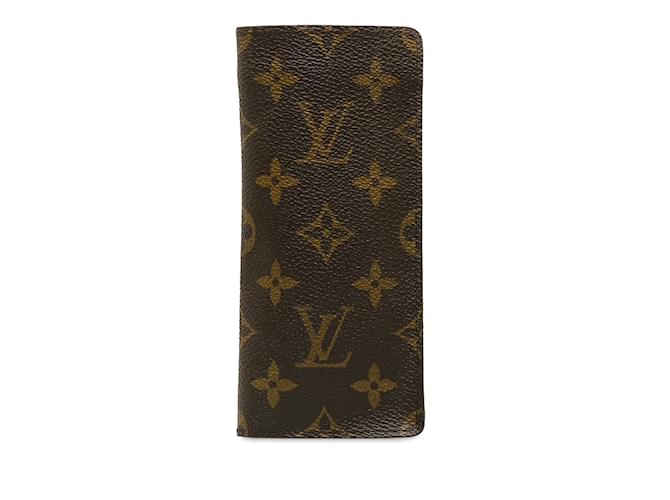 Braune Porte-Valeurs-Cartes-Credit-Geldbörsen mit Louis Vuitton-Monogramm Leinwand  ref.1238381
