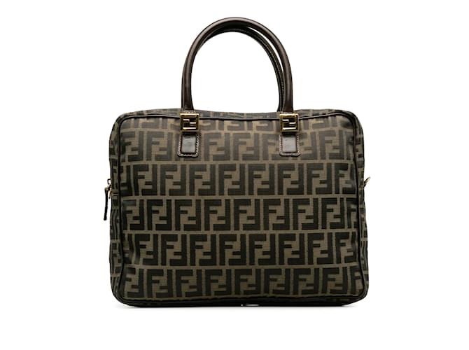 Brown Fendi Zucca Business Bag Leather  ref.1238399