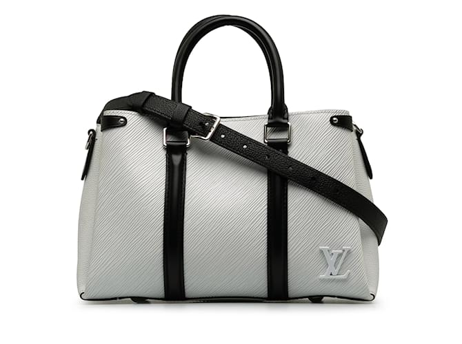 Weiße Louis Vuitton Epi Soufflot BB Umhängetasche Leder  ref.1238414