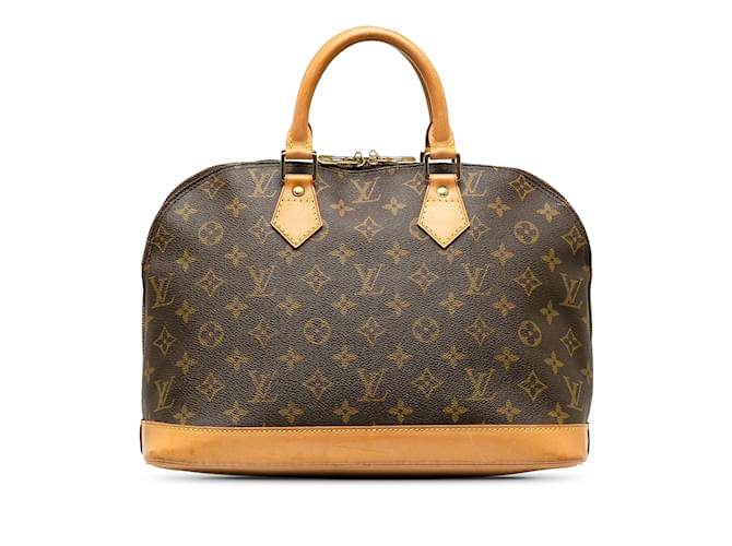 Brown Louis Vuitton Monogram Alma PM Handbag Leather  ref.1238418