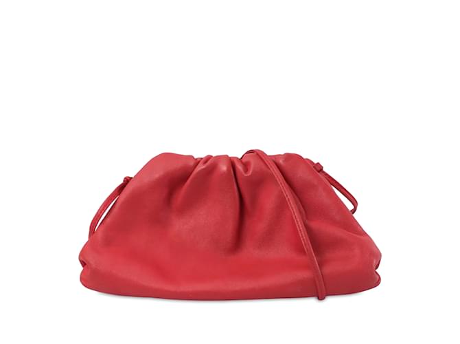 Red Bottega Veneta The Mini Pouch Crossbody Bag Leather  ref.1238492