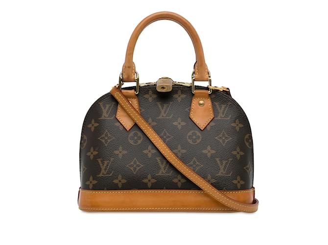 Brown Louis Vuitton Monogram Alma BB Satchel Leather  ref.1238534