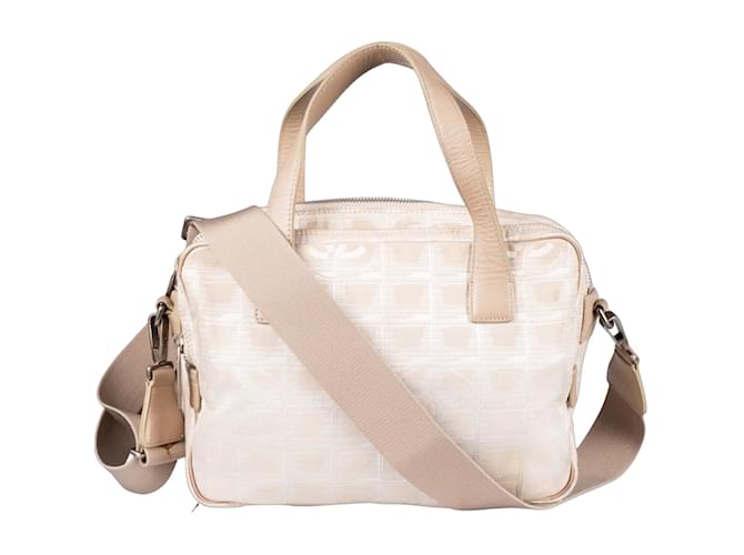 Chanel Travel Lini Mini Handbag Beige Cloth  ref.1238537