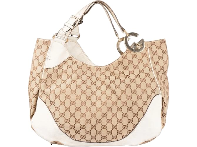 Gucci GG Monogram Charlotte Handbag Brown Cloth  ref.1238546