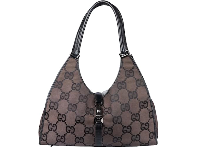 Gucci GG Monogram Big Jackie Shoulder Bag Cloth  ref.1238549