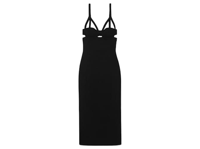 Khaite Dresses Black Polyester Viscose  ref.1238560