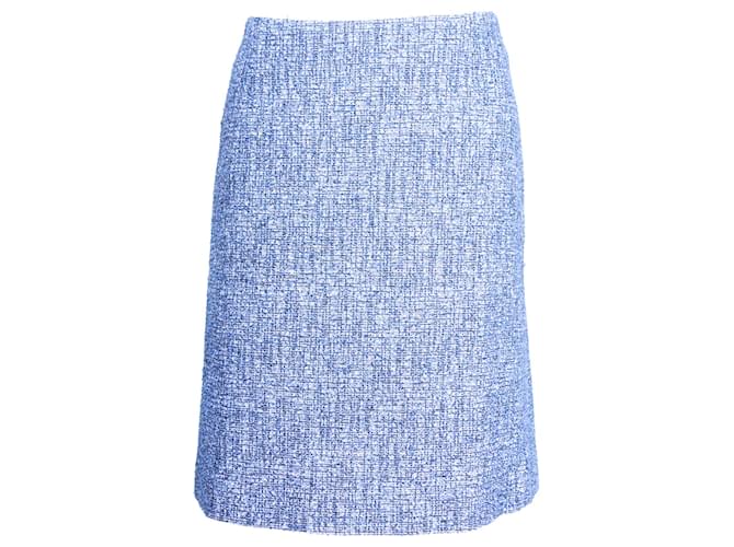 Hugo Boss Boss Knee-Length Skirt in Blue Viscose Cellulose fibre  ref.1238575