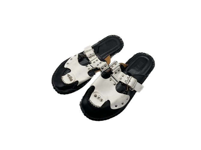 Autre Marque Non Signé / Unsigned mules & clogs T.EU 40 Leather White